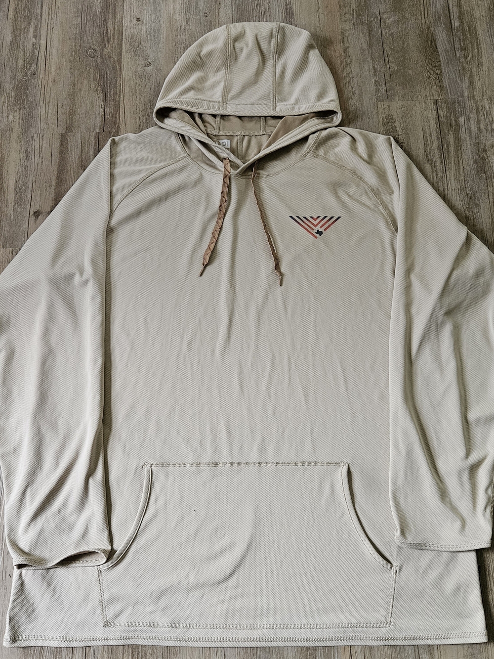 Howler Brothers Men's Beige Graphic Outdoor Loggerhead Hoodie Sweatshirt XXL